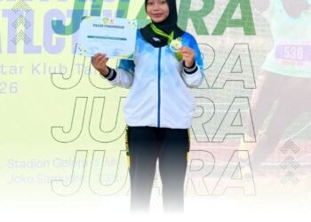 Zaskia Putri MAN 2 Gresik Borong Medali Emas & Perak di Invitasi Atletik Antar Klub Jatim 2026