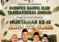 PCNU Gresik Ucapkan Selamat atas Terpilihnya Ponpes Bahrul Ulum Tambakberas Jombang Sebagai Tuan Rumah Muktamar NU ke-35