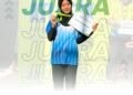 THE FLYING QUEEN! Nienda Meisha MAN 2 Gresik Tampil Anggun dan Tangguh, Sabet Juara 2 Lompat Jangkit Putri Jatim