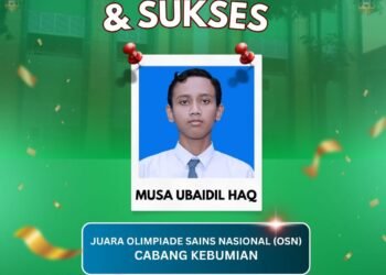 Musa Ubaidil Haq Siswa MAN 1 Gresik Raih Juara OSN Cabang Kebumian Tingkat Kabupaten Gresik Tahun 2026
