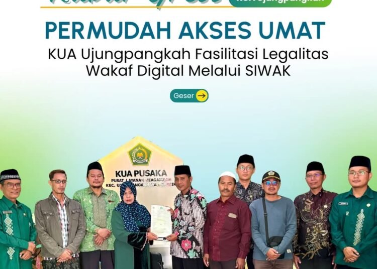 Lindungi Aset Umat, KUA Ujungpangkah Kawal Ikrar Wakaf Tanah untuk TPQ Al Fattah