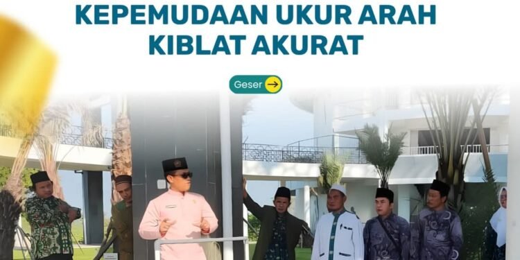 KUA Balongpanggang Kemenag Gresik Bekali Organisasi Kepemudaan Ukur Arah Kiblat yang Akurat 