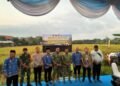 Dandim Dampingi Danrem 084/Bhaskara Jaya Pimpin Panen Raya Serentak di Gresik Wujudkan Swasembada Pangan Nasional