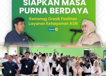 Kemenag Gresik Bekali 92 ASN Layanan Ketaspenan dan Kewirausahaan Jelang Masa Pensiun