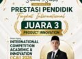 Mendunia !! Guru Seni MAN 1 Gresik Raih Juara 3 Product Innovation Tingkat Internasional ICAI 2026