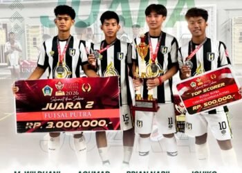 Banggakan Madrasah! Empat Siswa MAN 2 Gresik Sukses Bawa Pulang Juara 2 Futsal Bupati Cup 2026