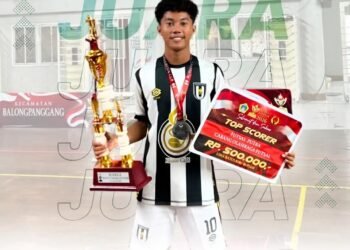 Tajam di Lini Depan! Ichiko Ardhezta Sabet Gelar Top Scorer Futsal Putra Bupati Cup 2026