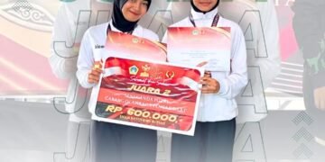 Duet Pesilat MAN 2 Gresik Nanda Eka & Keyla Salsabila Sabet Juara 2 Seni Ganda Putri di Bupati Cup 2026