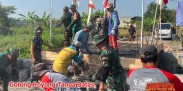 Gotong Royong Tanpa Batas, TNI dan Warga Bersatu Wujudkan Jembatan Garuda untuk Masa Depan