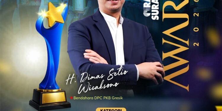 Selamat !! H Dimas DPRD Gresik Raih Penghargaan sebagai Tokoh Politik Inspiratif 2026