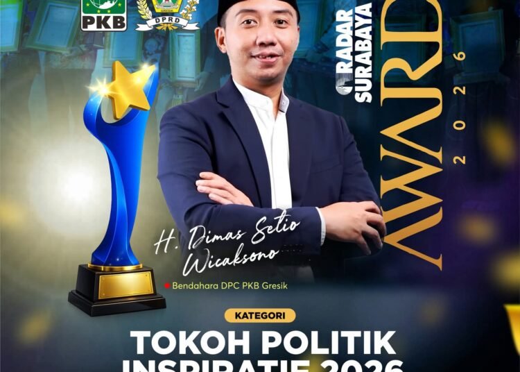 Selamat !! H Dimas DPRD Gresik Raih Penghargaan sebagai Tokoh Politik Inspiratif 2026
