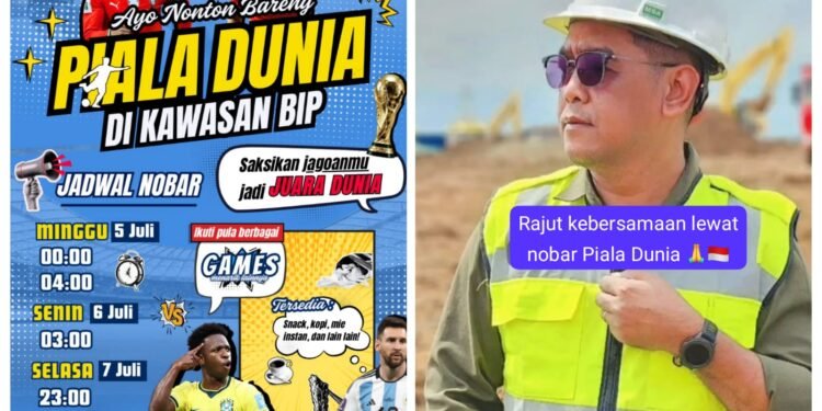 Rajut Kebersamaan Pererat Silaturahmi, PT Bungah Industrial Park Gelar Nobar Piala Dunia 2026