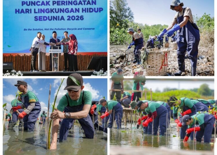 Inilah Aksi Nyata PT Freeport Indonesia di Gresik: Tanam 50 Ribu Mangrove dan Bersihkan 1,6 Ton Sampah di Pantai Kemukem Mengare