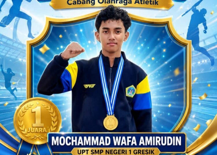 Istimewa !! Siswa UPT SMPN 1 Gresik Berhasil Raih Medali Emas di Ajang Bergengsi 02SN Tingkat Jawa Timur
