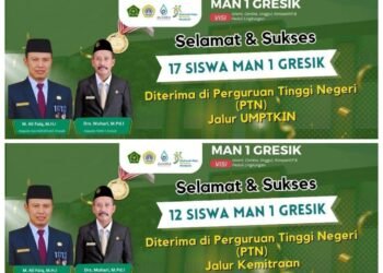 Selamat !! 29 Siswa MAN 1 Gresik Diterima di PTN Ternama Jalur UMPTKIN dan Kemitraan