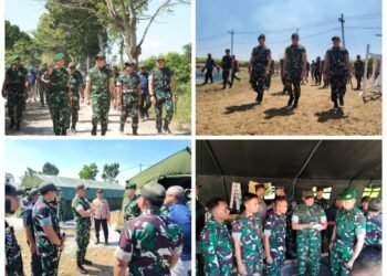 Dandim Dampingi Pangdam V/Brawijaya Tinjau Progres Pembangunan Yonif TP 541/KJS Gresik di Panceng 