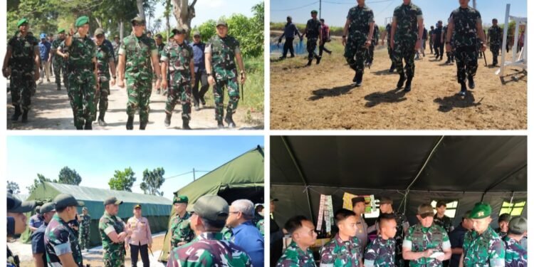 Dandim Dampingi Pangdam V/Brawijaya Tinjau Progres Pembangunan Yonif TP 541/KJS Gresik di Panceng 