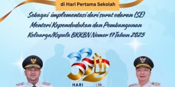 Dinas KBPPPA Gresik Ajak Sukseskan “GAMAS” Gerakan Ayah Mengantar Anak di Hari Pertama Sekolah