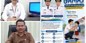 Kadispendik Gresik Ajak Orang Tua Sukseskan “GAMAS” Gerakan Ayah Mengantar Anak di Hari Pertama Sekolah