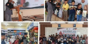 Anniversary Ke-6, Yayasan Baper Panceng Ajak Puluhan Anak Yatim Belanja Kebutuhan Sekolah Jelang Tahun Ajaran Baru