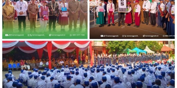 Perkokoh Kerukunan Lintas Iman, Kemenag dan Pemkab Gresik Launching Sekolah Moderasi Beragama di SMPN 1 Gresik 