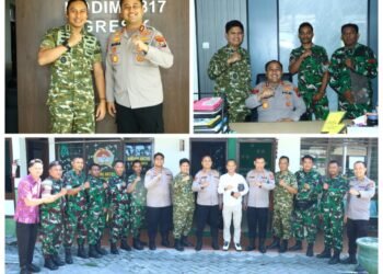 Kapolres dan Dandim Gresik Tegaskan Komitmen Terus Menjaga Kekompakan dan Memberikan Pelayanan Terbaik kepada Masyarakat
