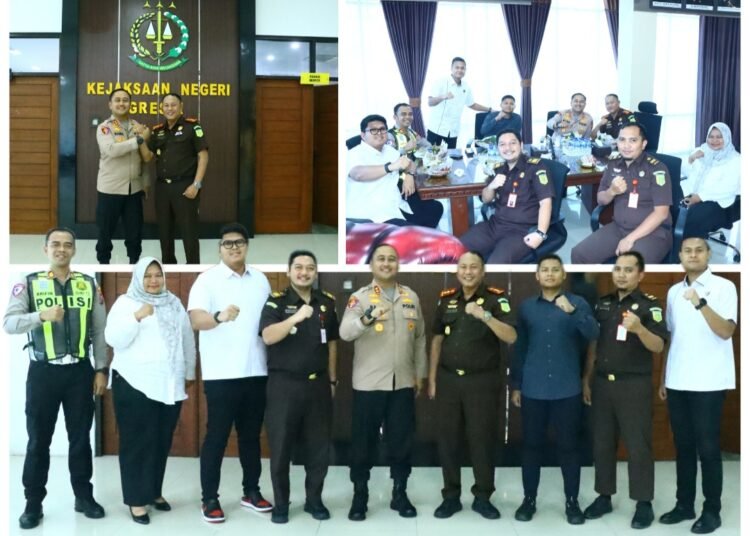 Perkuat Sinergi Penegakan Hukum, Kapolres AKBP Ramadhan Bersama Jajaran PJU Silaturahmi ke Kejari Gresik