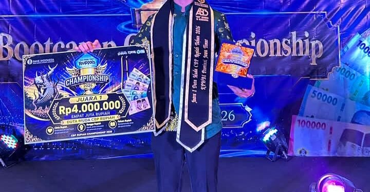 Harumkan Gresik !! Fajar Izzul Muslimin Sabet Juara 1 Duta Muda CBP Rupiah KPWBI Provinsi Jawa Timur 2026