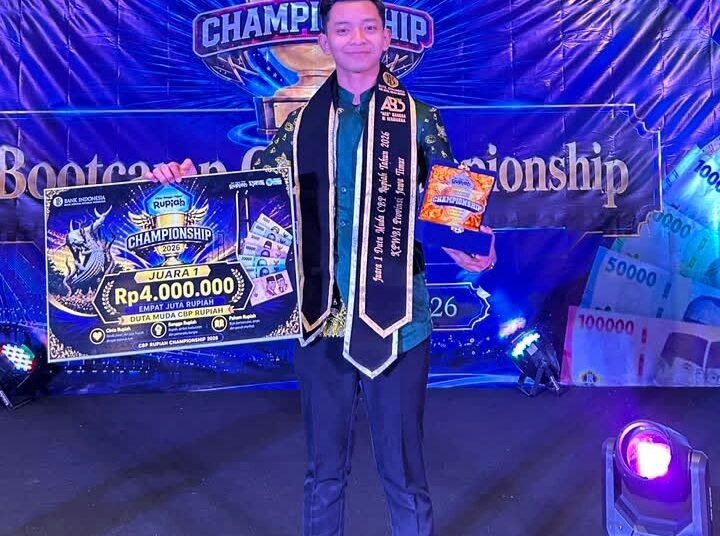 Harumkan Gresik !! Fajar Izzul Muslimin Sabet Juara 1 Duta Muda CBP Rupiah KPWBI Provinsi Jawa Timur 2026