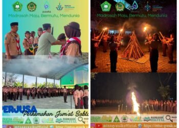 Semangat PERJUSA MTsN Gresik: Tanamkan Kemandirian dan Kekompakan Murid Kelas 7