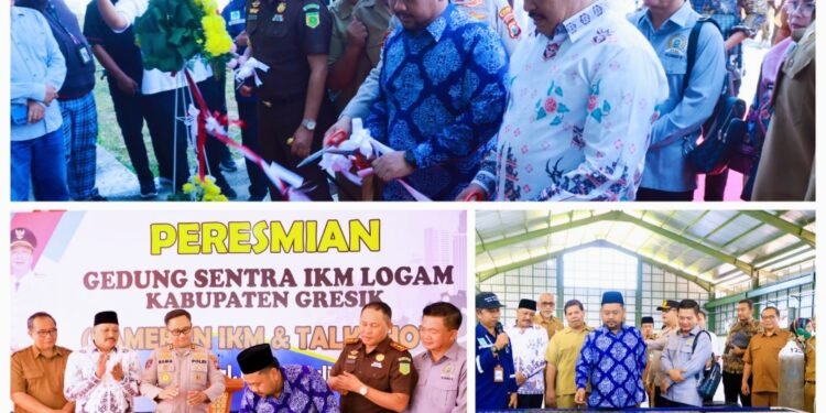 Bupati Gus Yani Resmikan Gedung Sentra IKM Logam Gresik: Jadi Fasilitas Produksi Bersama dan Tempat Magang Siswa SMK