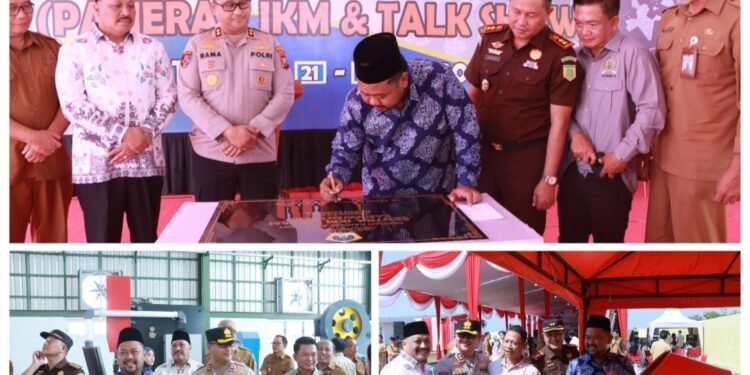 Kapolres dan DPRD Gresik Dampingi Bupati Gus Yani Resmikan Gedung Sentra IKM Logam di Menganti