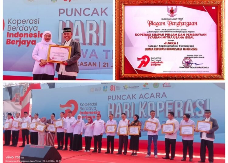 Top !! Prestasi Membanggakan, Kopsyah MUI Jadi Koperasi Pembiayaan Terbaik Jawa Timur