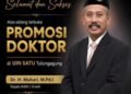 Keluarga Besar UIN SATU Tulungagung Ucapkan Selamat Atas Gelar Doktor Kepala MAN 1 Gresik