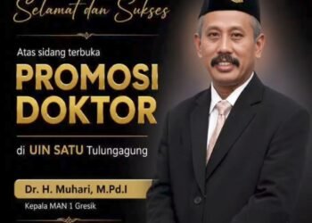 Keluarga Besar UIN SATU Tulungagung Ucapkan Selamat Atas Gelar Doktor Kepala MAN 1 Gresik