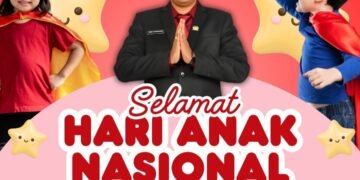 Ketua Fraksi PDI Perjuangan DPRD Kabupaten Gresik Dimaz Fahturachman, ST Ucapkan Selamat Hari Anak Nasional
