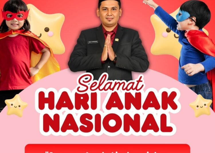 Ketua Fraksi PDI Perjuangan DPRD Kabupaten Gresik Dimaz Fahturachman, ST Ucapkan Selamat Hari Anak Nasional
