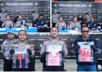 Babat Habis Narkoba !! Satresnarkoba Polres Gresik Ringkus Dua Kurir Sabu 38 Gram