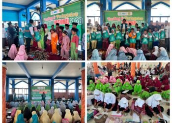 Semarak Hari Anak Nasional 2026, Nurul Hayat dan Yayasan PPTKA Gresik Ajak Ratusan Santri Lukiskan Cita-cita