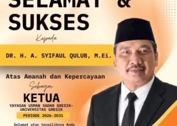 UPT SMPN 1 Gresik Ucapkan Selamat kepada Gus Afuk Atas Amanah dan Kepercayaan sebagai Ketua Yayasan Usman Sadar Universitas Gresik