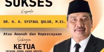 UPT SMPN 1 Gresik Ucapkan Selamat kepada Gus Afuk Atas Amanah dan Kepercayaan sebagai Ketua Yayasan Usman Sadar Universitas Gresik