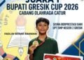 Jawara !! Fadlin Minar Rahman Siswa UPT SMPN 2 Gresik Sabet Juara 1 Catur Bupati Gresik Cup 2026