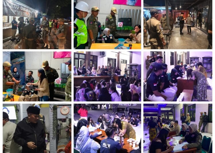 Libatkan Ratusan Aparat Gabungan, Satpol PP Gresik Berhasil Bongkar Lembah Kemaksiatan di Kota Santri