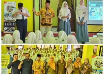 Bawaslu Goes to School Terus Berlanjut, Robbah Khunaifih Tanamkan Kesadaran Demokrasi kepada Ratusan Siswa SMAN 1 Driyorejo