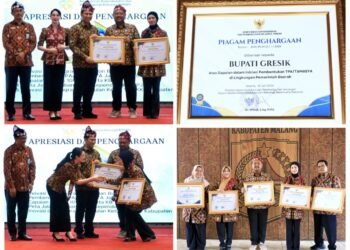 Tak Henti Ukir Prestasi !! Bupati Gresik Sukses Boyong 5 Penghargaan di Harganas Jatim