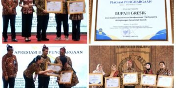 Tak Henti Ukir Prestasi !! Bupati Gresik Sukses Boyong 5 Penghargaan di Harganas Jatim