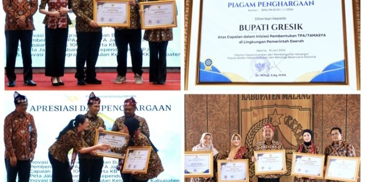 Tak Henti Ukir Prestasi !! Bupati Gresik Sukses Boyong 5 Penghargaan di Harganas Jatim