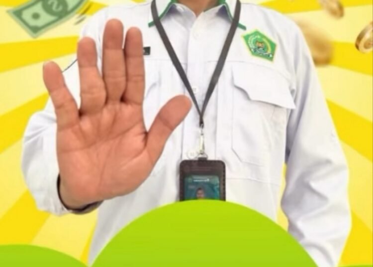 Tegas dan Berani !! Kemenag Gresik Serukan Lawan Korupsi, Tolak Gratifikasi !!