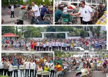 HUT ke-54 PT Petrokimia Gresik yang Selalu Dinantikan Ratusan Abang Becak