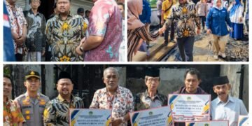 Peduli Bencana !! Bupati dan Wabup Gresik Salurkan Bantuan untuk Korban Kebakaran Sembayat